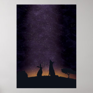 Its nice to stargaze with friends poster