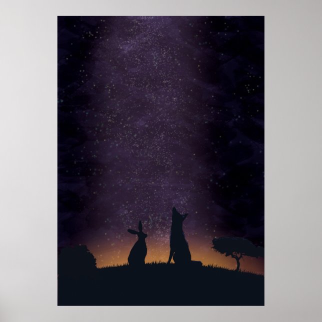 Its nice to stargaze with friends poster (Front)