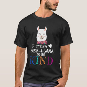 Its No Prob Llama To Be Kind Unity Day Orange Tee