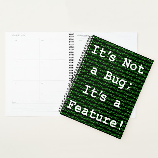 It's Not A Bug; It's a Feature! Planner (Display)