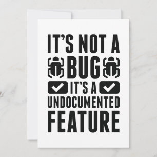 It's Not A Bug Thank You Card
