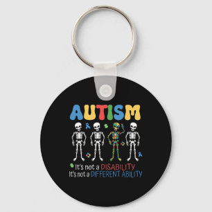 Its Not A Disability Different Ability Autism Awar Key Ring
