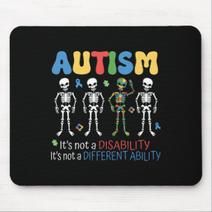 Its Not A Disability Different Ability Autism Awar Mouse Pad