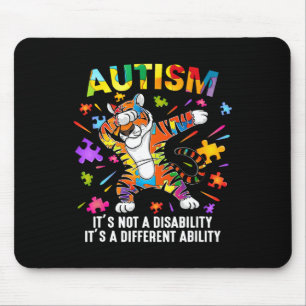 It's Not A Disability Tiger Autism Awareness Mouse Pad