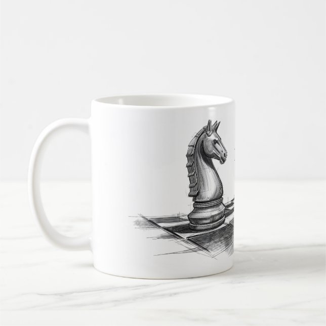 It's Not A Horse Funny Chess Game Gifts For Chess  Coffee Mug (Left)