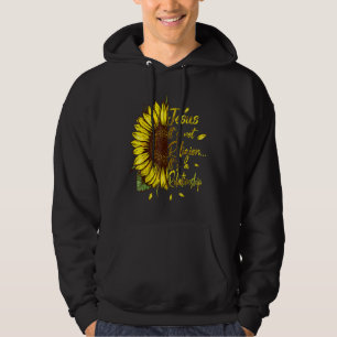 It's not a Religions It's a Relationship Sunflower Hoodie