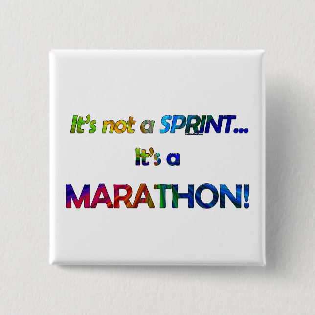 It's not a Sprint... 15 Cm Square Badge (Front)