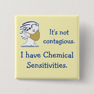 It's not contagious. 15 cm square badge
