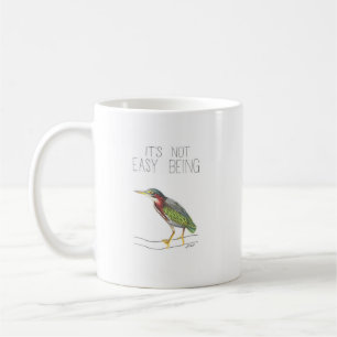 It's Not Easy Being Green (Green Heron) Coffee Mug