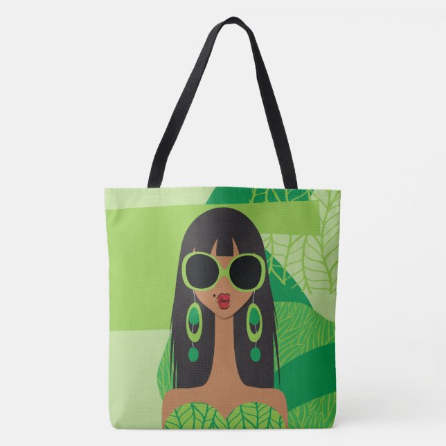 It's Not Easy Being Green Shoulder Tote Bag (Front)