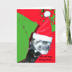 It's Not Easy Being Santa Christmas Card