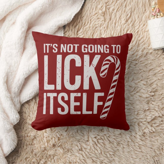 Its Not Going to Lick Itself Offensive Sarcastic  Cushion (Blanket)