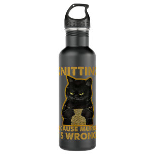 It's Not Hoarding If It's Yarn Knitting Lover Knit 710 Ml Water Bottle