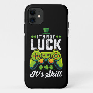 It's Not Luck It's Skill Gaming St Patrick's Day iPhone 11 Case