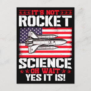 It's not rocket science oh wait Veterans Day Postcard