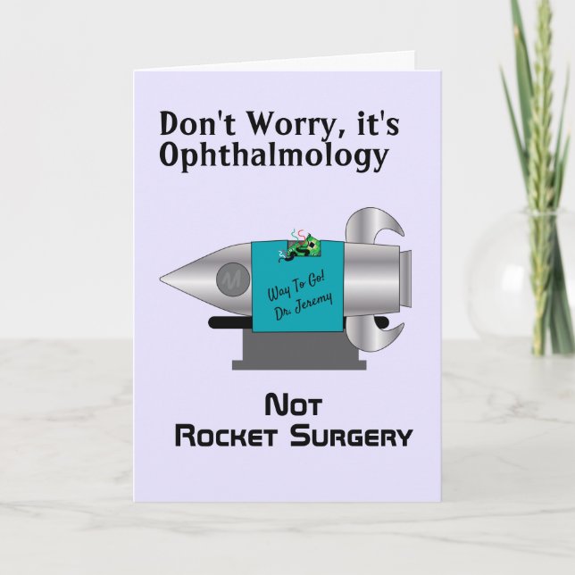 It's Not Rocket Surgery Personalised Card (Front)