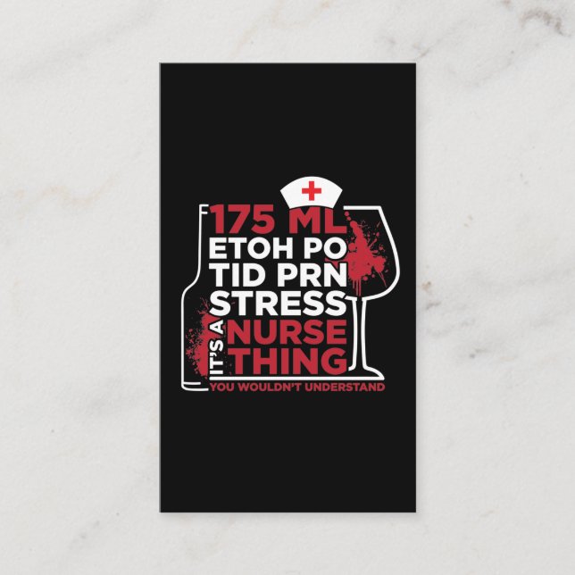 It's Nurse Thing Certified Registered Nursing Life Business Card (Front)