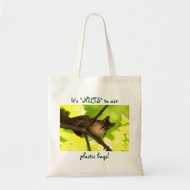 It's "NUTS" Squirrel Tote Bag (Front)