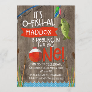 Its O-fish-al 1st Birthday Invitation For Boy
