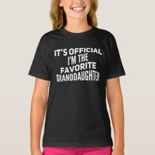 It's official i'm the favourite granddaughter T-Shirt