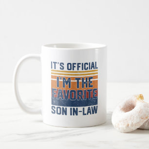 It's Official I'm The Favourite Son In Law Coffee Mug