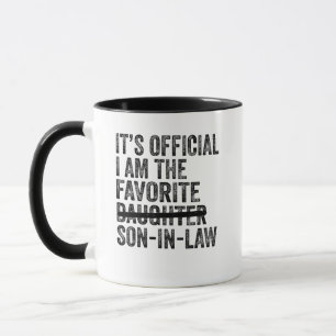 It's Official I'm The Favourite Son-In-Law Mug