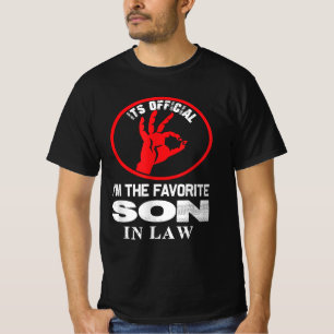 It's Official I'm The Favourite Son-in-Law T-Shirt