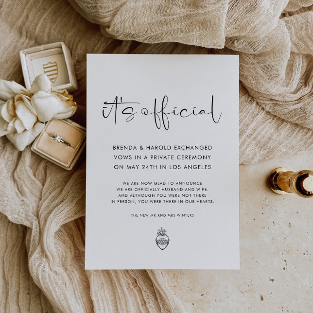 It's Official Wedding Announcement (Creator Uploaded)