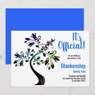 It's Official We're Expecting Flowering Tree Blue Announcement