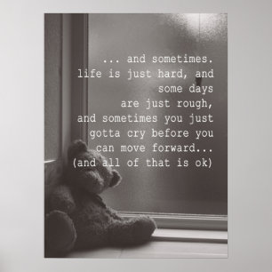 it's OK not to be OK Poster Encouragement Quote