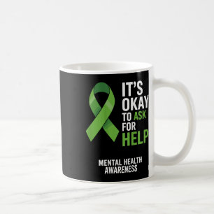 Its Ok To Ask For Help Mental Health Awareness Rib Coffee Mug
