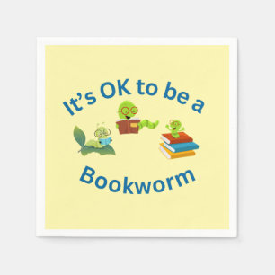 It's OK to be a Bookworm Napkin