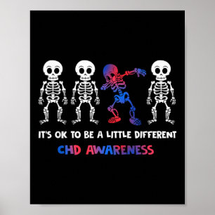 Its Ok To Be A Little Different Chd Awareness Poster