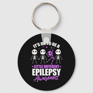Its ok to be a little different epilepsy awareness key ring