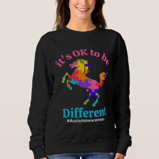 Its Ok To Be Different Autism Awareness Acceptance Sweatshirt