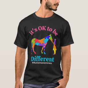 Its Ok To Be Different Autism Awareness Acceptance T-Shirt