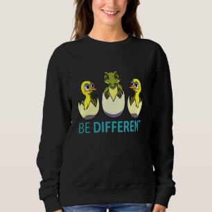 Its Ok To Be Different Autism Awareness Cute Duck Sweatshirt