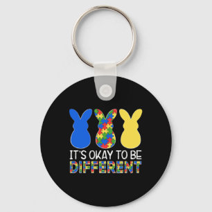 It's Ok To Be Different Autism Awareness Easter Bu Key Ring