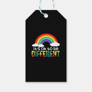 It's Ok To Be Different Autism Awareness Gift Tags