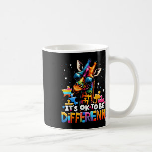 Its Ok To Be Different Autism Awareness Giraffe Bo Coffee Mug
