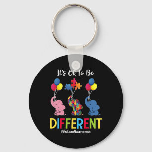 It's Ok To Be Different Autism Awareness Kids Boys Key Ring
