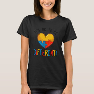 It's ok to be different Autistic Autism Awareness T-Shirt