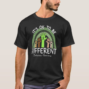 It's Ok To Be Different Babesiosis Awareness Lime  T-Shirt