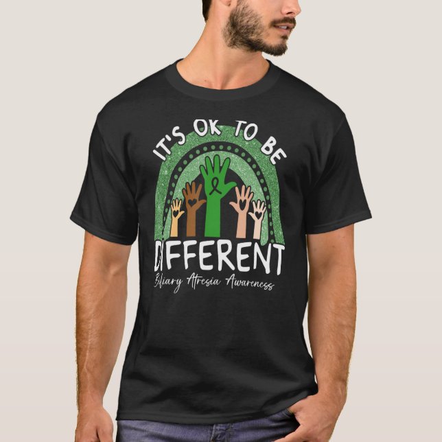 It's Ok To Be Different Biliary Atresia Awareness T-Shirt (Front)