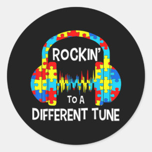It's Ok To Be Different Cool Autism Awareness Game Classic Round Sticker