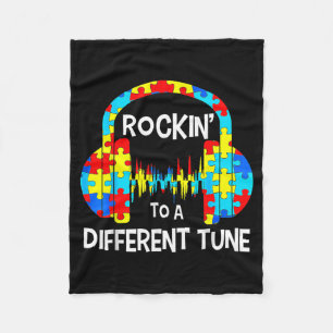 Its Ok To Be Different Cool Autism Awareness Gamer Fleece Blanket