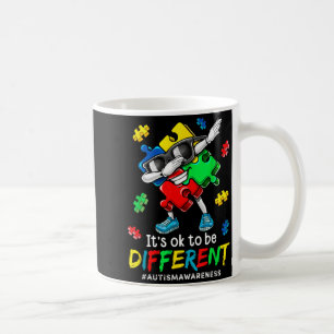 Its OK to Be Different Dabbing Puzzle Autism Coffee Mug