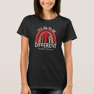 It's Ok To Be Different Hemophilia Awareness Red R T-Shirt