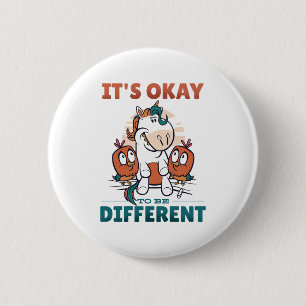 It's OK to be different Invitation 6 Cm Round Badge