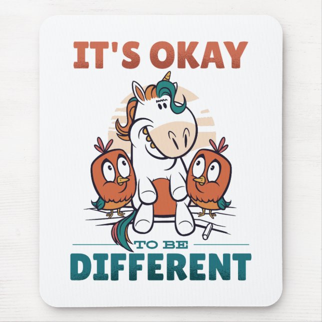 It's OK to be different Invitation Mouse Pad (Front)